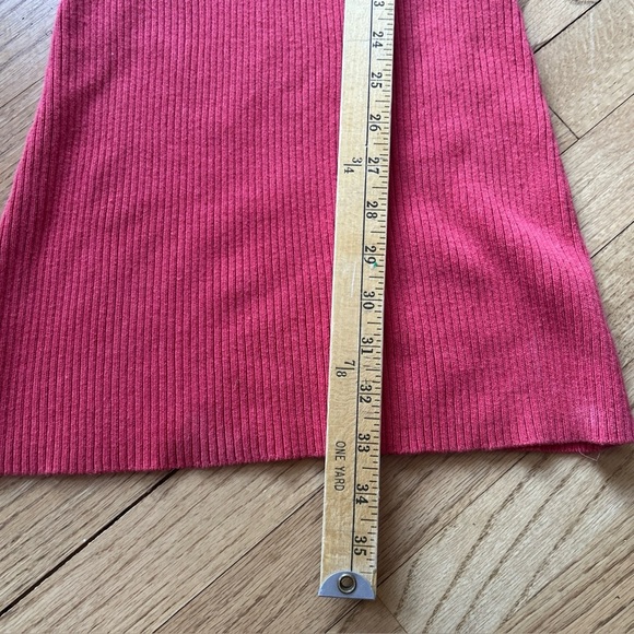 Urban Outfitters Red Ribbed Sweater Dress Bodycon Small - Picture 6 of 6